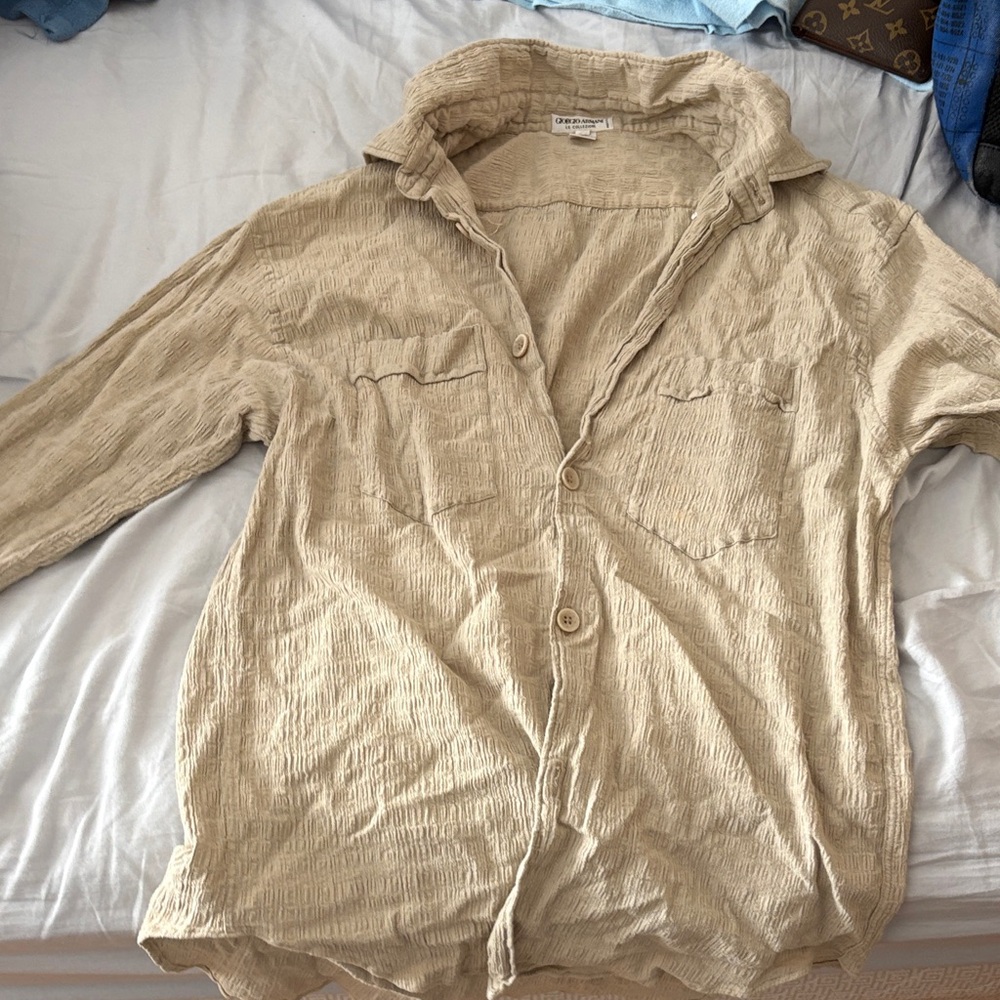 Georgio Armani le collzioni button down vintage Large
